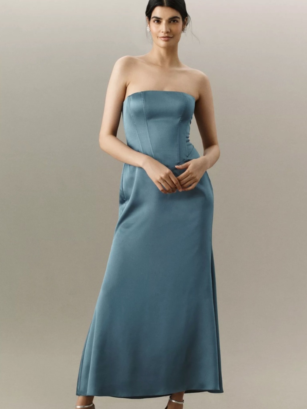NWT Anthropologie Mare Mare Slate Blue Small Mermaid Dress